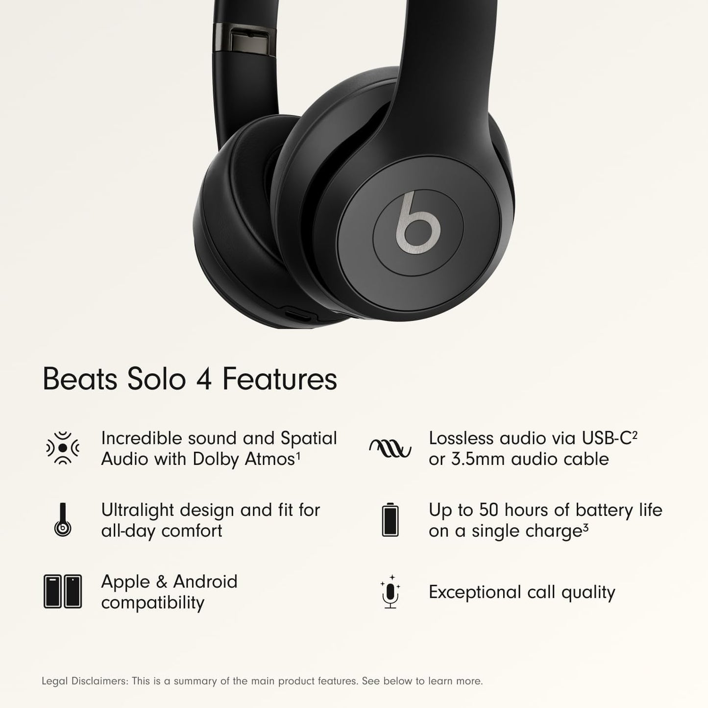 Beats Solo 4 Wireless Headphones – Premium Bluetooth Audio