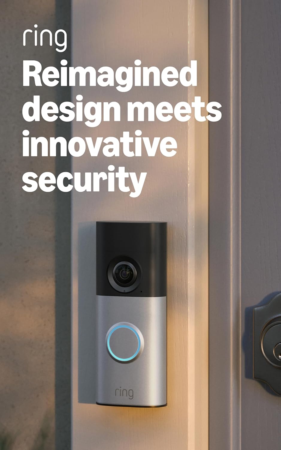 Ring Wired Doorbell Plus | 2K Video Smart Security