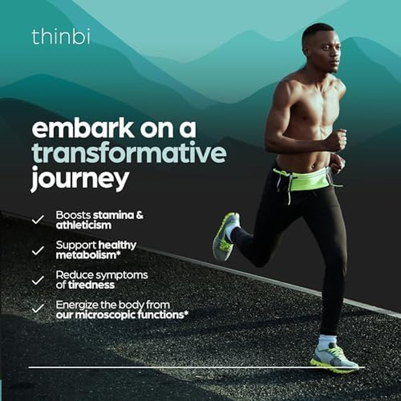Thinbi Himalayan Shilajit 10000Mg Max Potency Capsules w/Fulvic Acid & Trace Minerals for Enhanced Energy & Immune Support. Better than Shilajit Resin