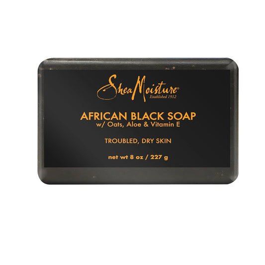 Shea Moisture African Black Soap - Troubled Dry Skin w/Oats, Aloe, & Vitamin E