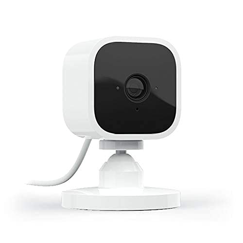 Blink Mini Compact Indoor Plug-In Smart Security Camera, 1080P HD Video, Night Vision, Motion Detection, Two-Way Audio, Works with Alexa – 1 Camera