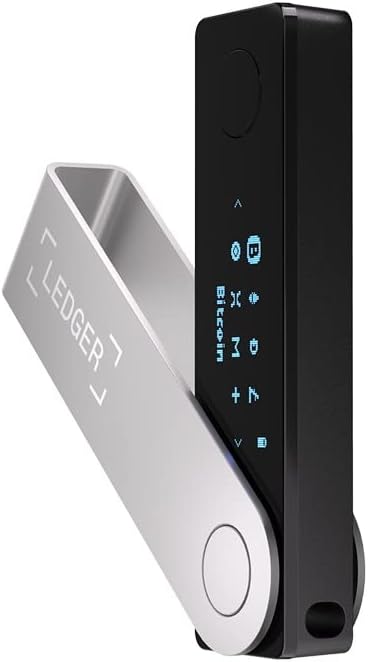 Nano X (Onyx Black) Crypto Hardware Wallet - Bluetooth - the Best Way to Securely Buy, Manage and Grow All Your Digital Assets