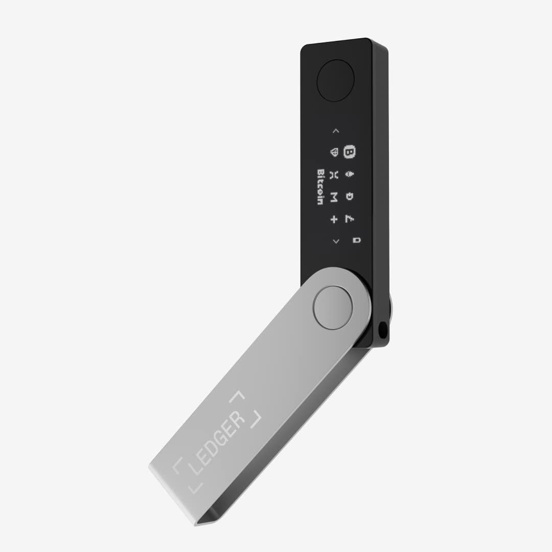 Nano X (Onyx Black) Crypto Hardware Wallet - Bluetooth - the Best Way to Securely Buy, Manage and Grow All Your Digital Assets