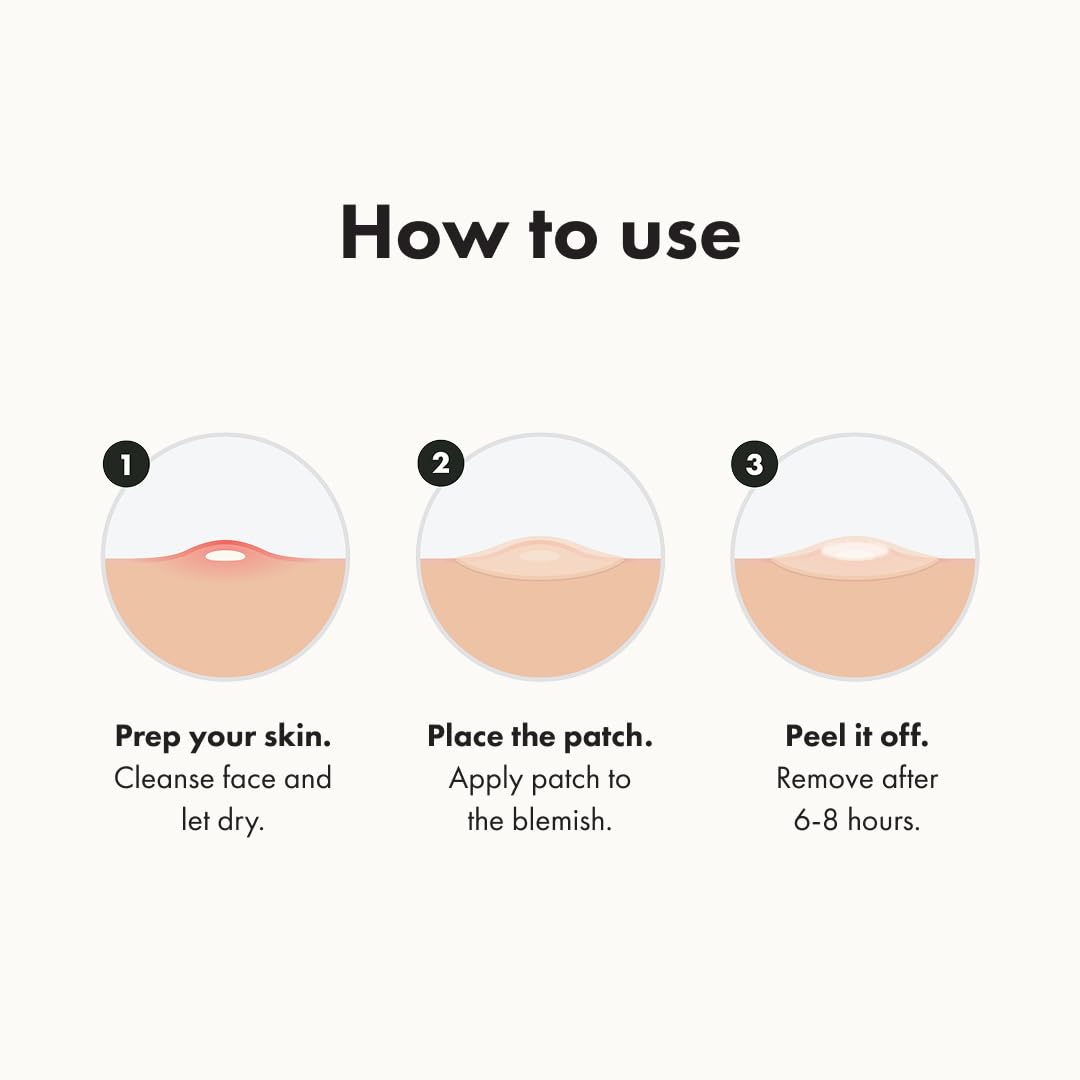 Mighty Patch Original Patch from Hero Cosmetics – the #1 Hydrocolloid Acne Pimple Patch for Shrinking Zits & Whiteheads - Nighttime Spot Stickers for Face & Skin
