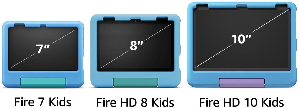 Fire 10 HD Kids Tablet (Newest Model) Ages 3-7 | Bright 10.1" HD Screen w/Ad-Free & Exclusive Content, Robust Parental Controls, 13-Hr Battery, 32 GB