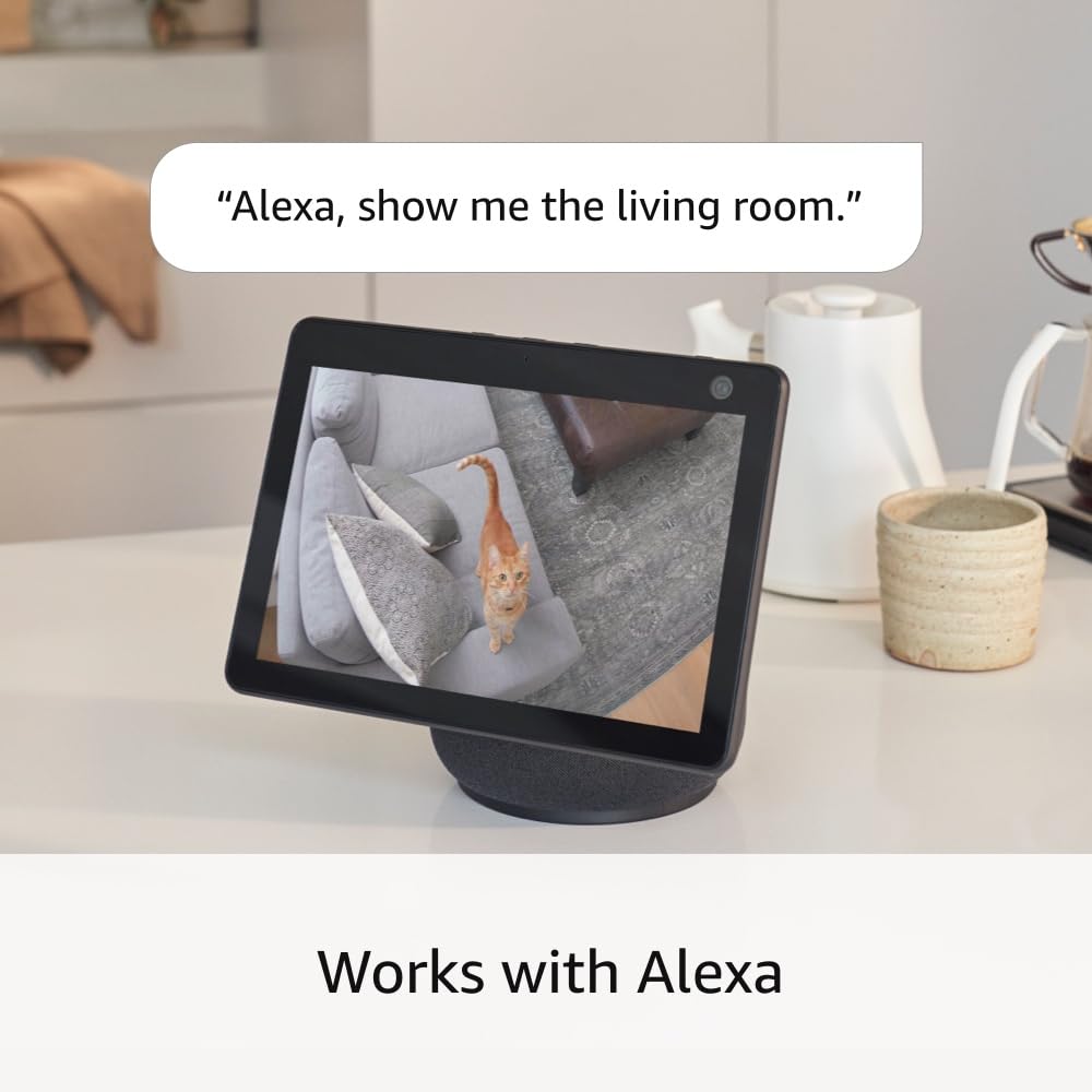 Ring Pan-Tilt Indoor Cam | See All around with 360° Pan Coverage - HD Video Plus Two-Way Talk (2024 Release)