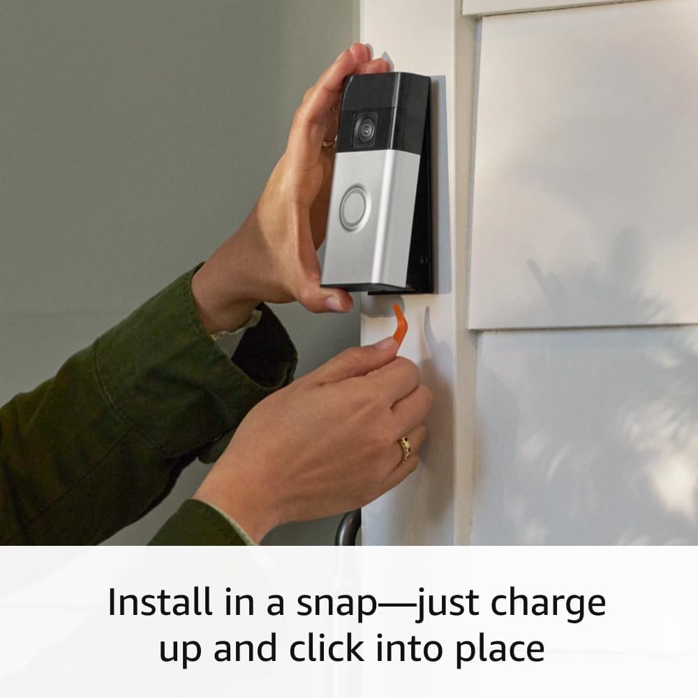 Ring Battery Doorbell, Head-To-Toe Video, Live View with Two-Way Talk and Motion Detection with Alerts