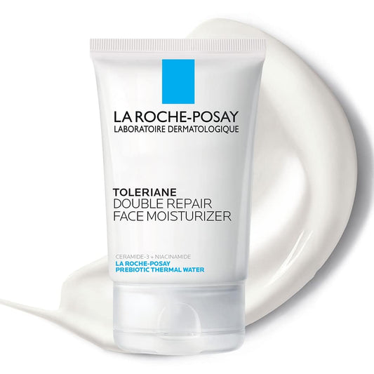 La Roche-Posay Toleriane Double Repair Face Moisturizer Cream w/Ceramide & Niacinamide for All Skin Types, Oil Free, Fragrance Free