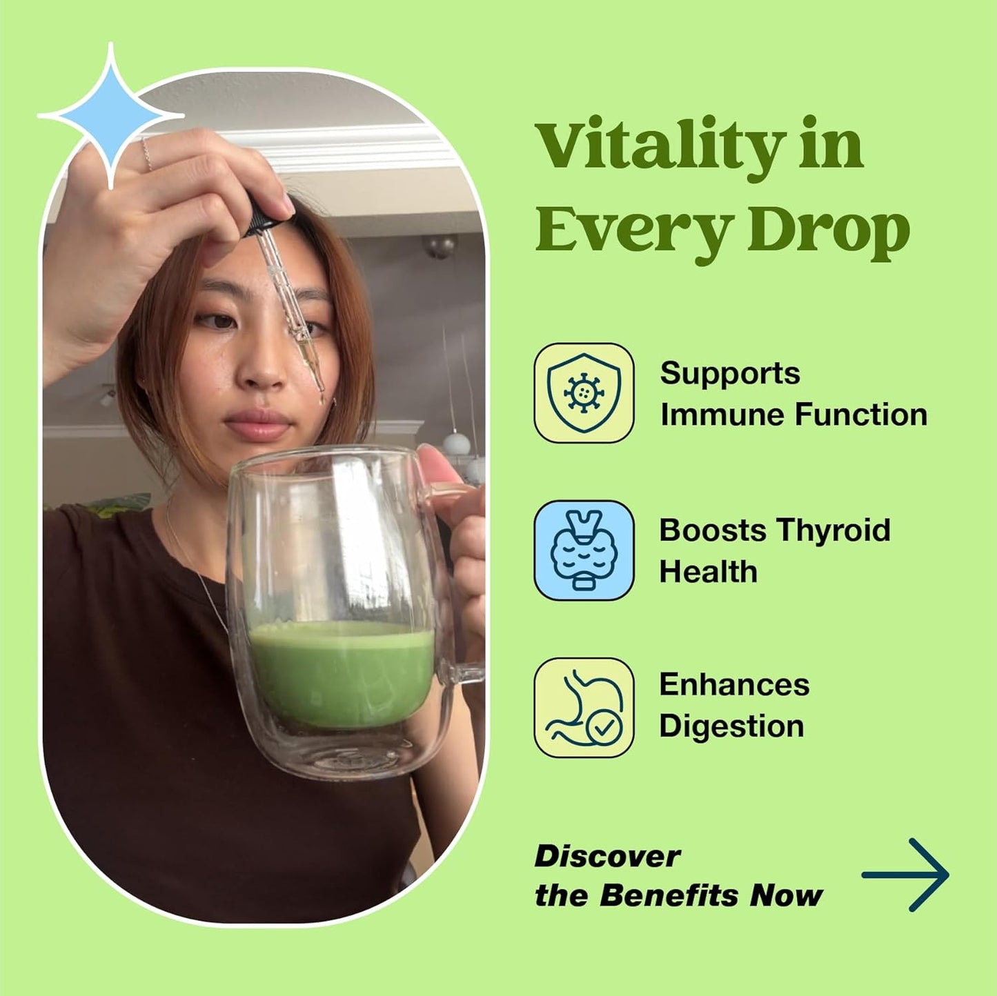 Organic Sea Moss Drops - 4X Stronger than Irish Sea Moss Gel, Capsules and Gummies - Joint Support - Superfood Supplement - Immune Support Supplement (Strawberry Lime, 60Ml)