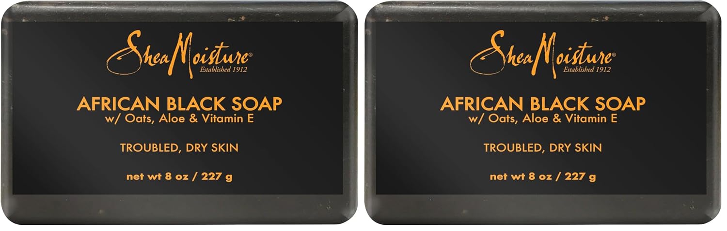 Shea Moisture African Black Soap - Troubled Dry Skin w/Oats, Aloe, & Vitamin E