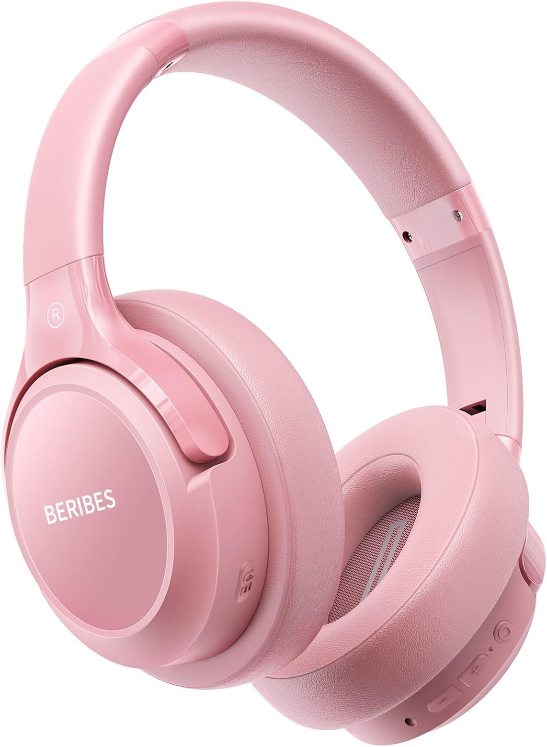 Bluetooth Headphones over Ear, 65H Playtime and 6 EQ Music Modes Wireless Headphones with Microphone, Hifi Stereo Foldable Lightweight Headset, Deep Bass for Home Office Cellphone PC Ect.