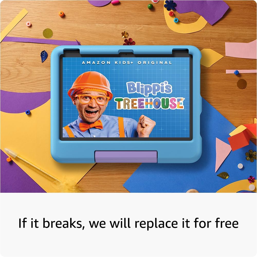 Fire 10 HD Kids Tablet (Newest Model) Ages 3-7 | Bright 10.1" HD Screen w/Ad-Free & Exclusive Content, Robust Parental Controls, 13-Hr Battery, 32 GB