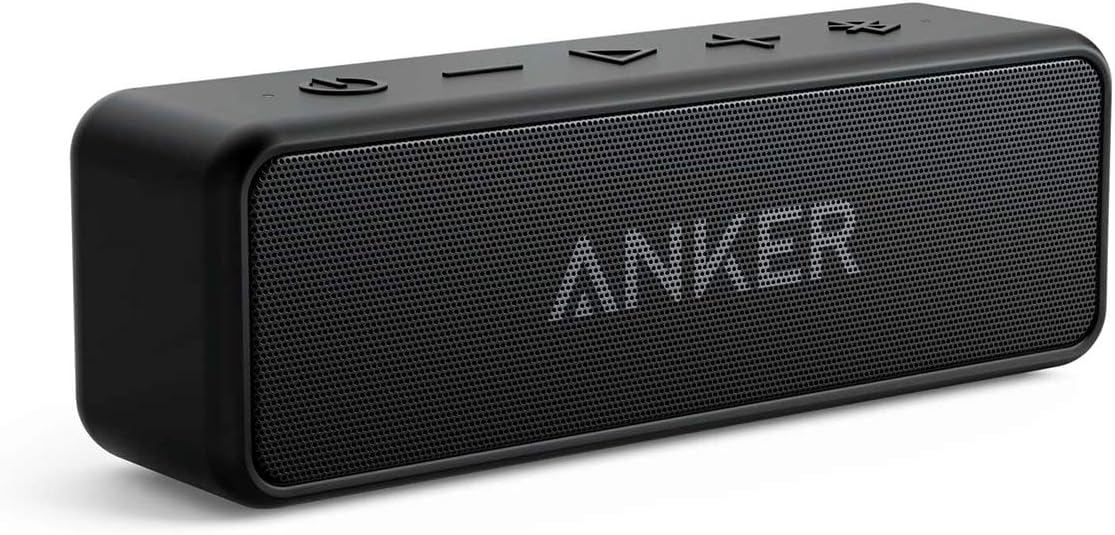 Anker Soundcore 2 Portable Bluetooth Speaker with Stereo Sound, IPX7 Waterproof, 24-Hour Playtime