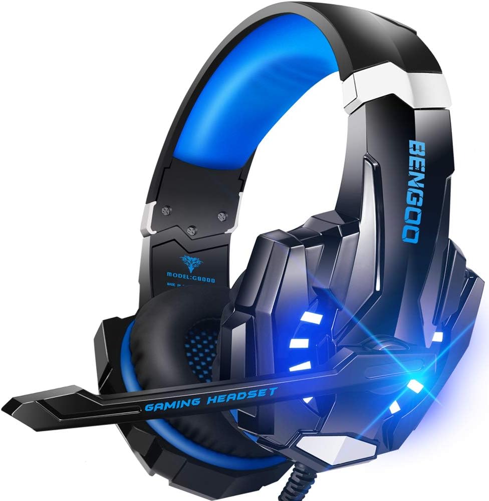BENGOO G9000 Stereo Gaming Headset for PS4, PS5, PC, Xbox - Noise Cancelling - 7.1 Surround Sound
