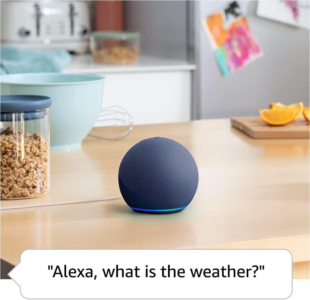 Echo Dot (Newest Model), Vibrant Sounding Alexa Speaker, Great for Bedrooms, Dining Rooms and Offices