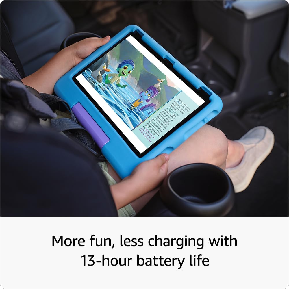 Fire 10 HD Kids Tablet (Newest Model) Ages 3-7 | Bright 10.1" HD Screen w/Ad-Free & Exclusive Content, Robust Parental Controls, 13-Hr Battery, 32 GB