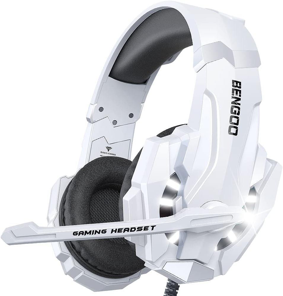 BENGOO G9000 Stereo Gaming Headset for PS4, PS5, PC, Xbox - Noise Cancelling - 7.1 Surround Sound