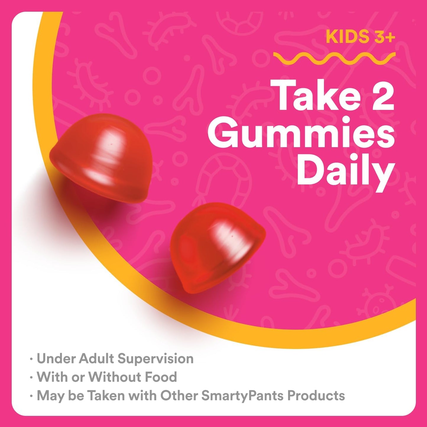 Smarty Pants Kids Probiotic & Prebiotic Gummies for Digestive Health - Clinically Studied Prebiotic for Immune Support - Ages 3+