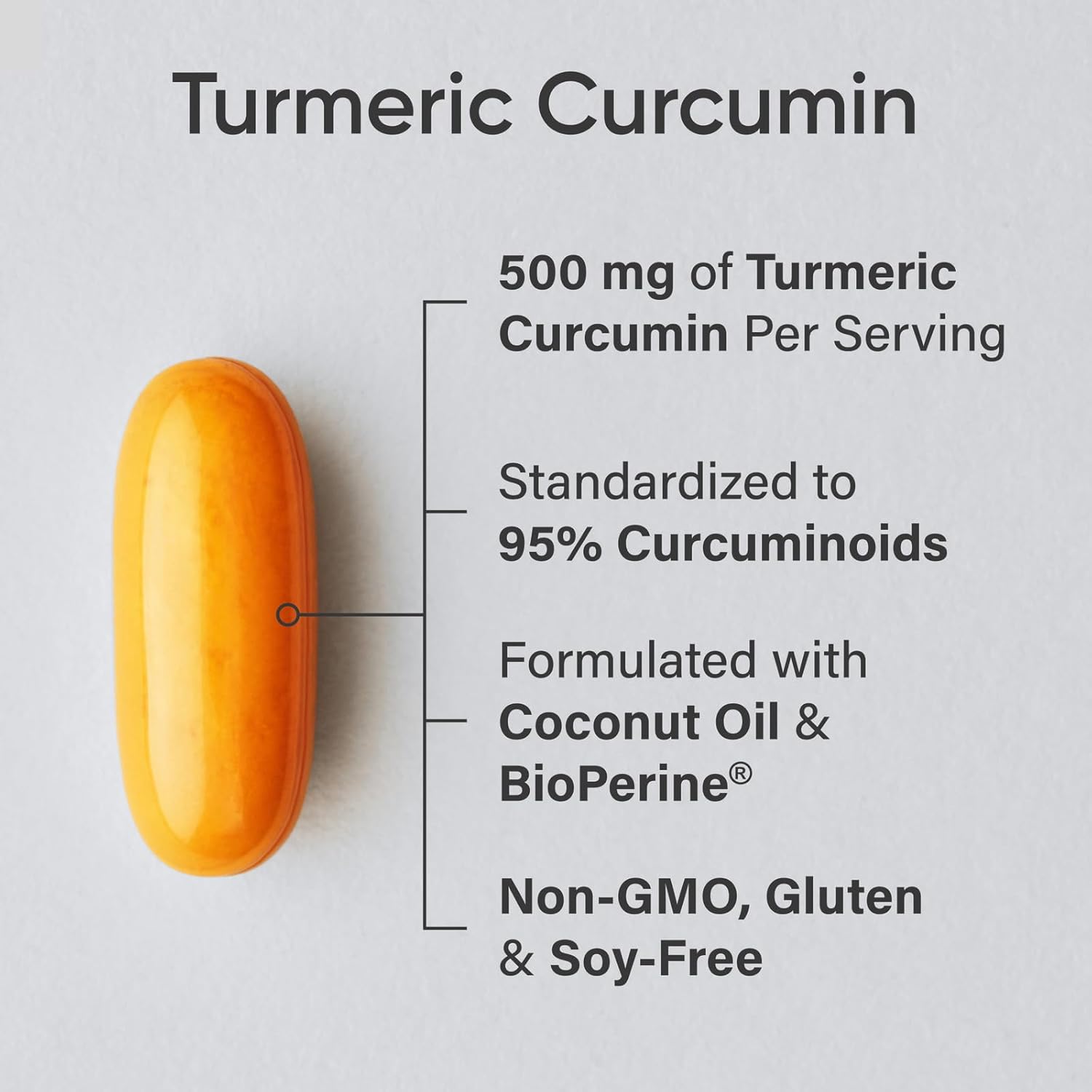Sports Research Turmeric Curcumin C3 Complex - Bioperine Black Pepper Extract & Organic Coconut Oil, Standardized 95% Curcuminoids - Non-GMO Verified & Gluten Free