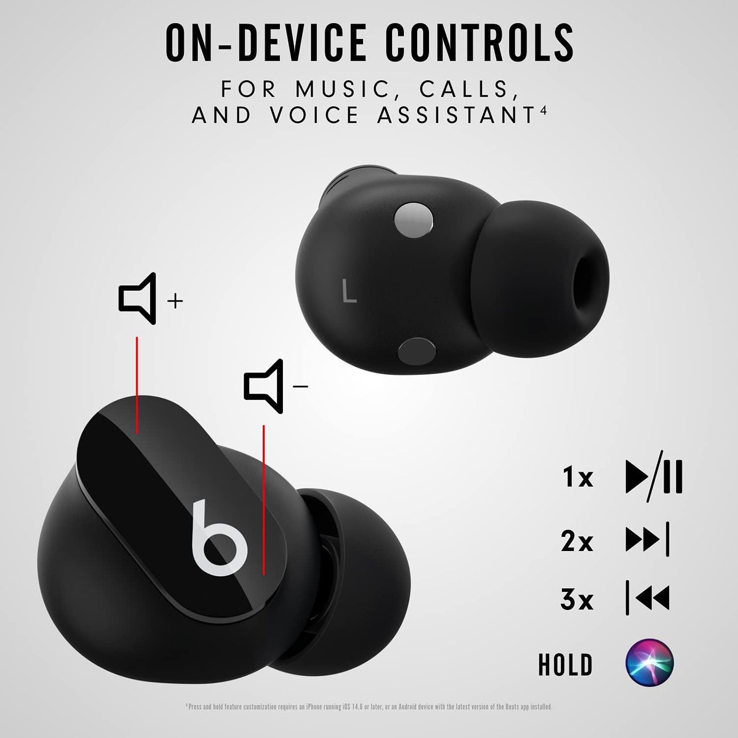 Beats Studio Buds - True Wireless Noise Cancelling Earbuds - Compatible with Apple & Android - Built-In Microphone - IPX4 Rating - Sweat Resistant