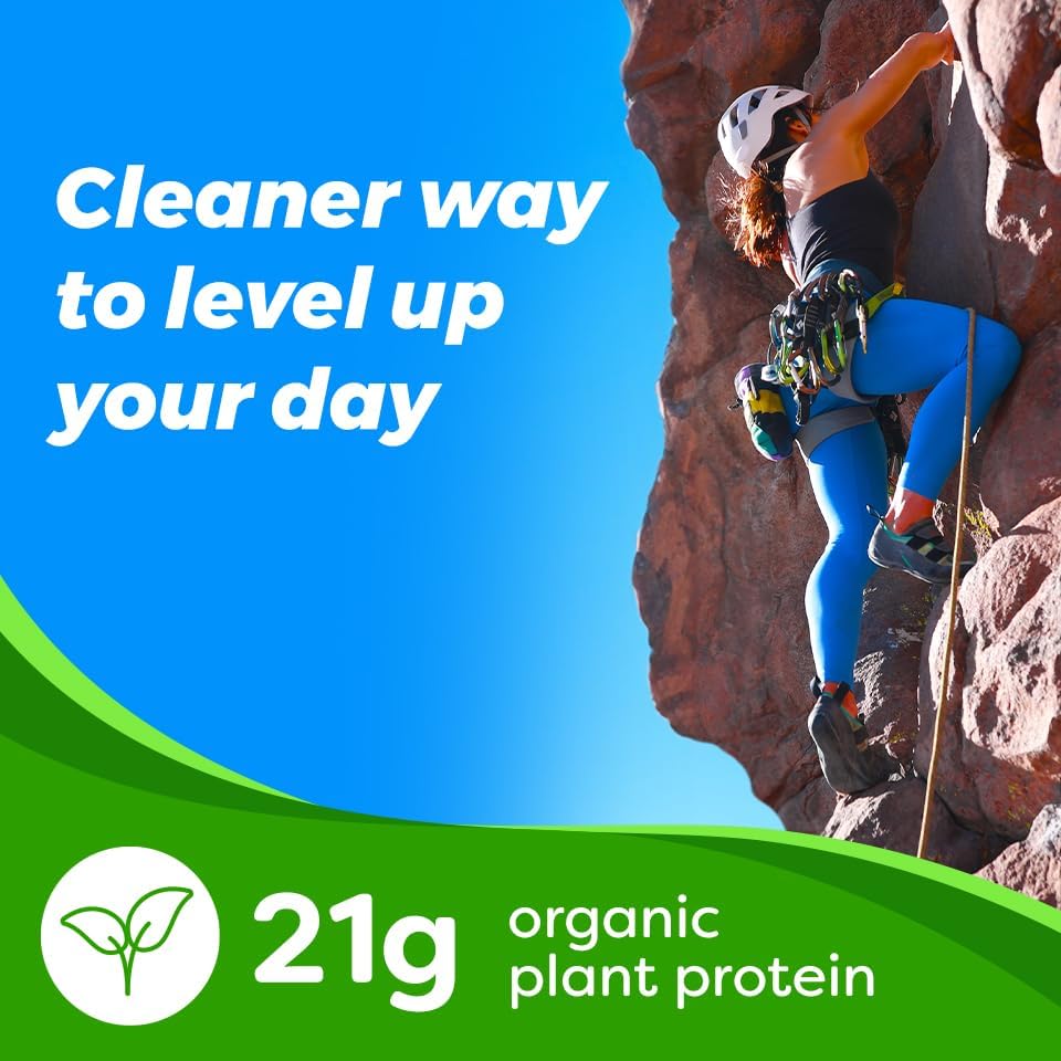 Orgain Organic Vegan Protein + 50 Superfoods Powder, Vanilla Bean - 21G Plant Based Protein, 8G Prebiotic Fiber, No Lactose Ingredients, Gluten Free, No Added Sugar, Non-GMO