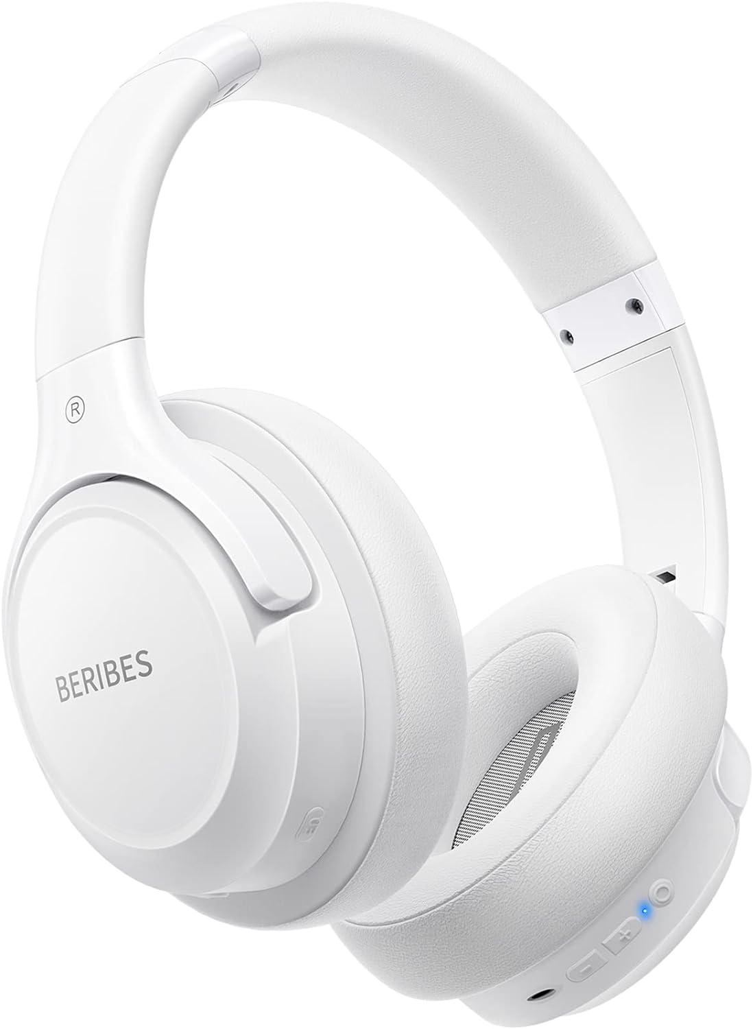 Bluetooth Headphones over Ear, 65H Playtime and 6 EQ Music Modes Wireless Headphones with Microphone, Hifi Stereo Foldable Lightweight Headset, Deep Bass for Home Office Cellphone PC Ect.