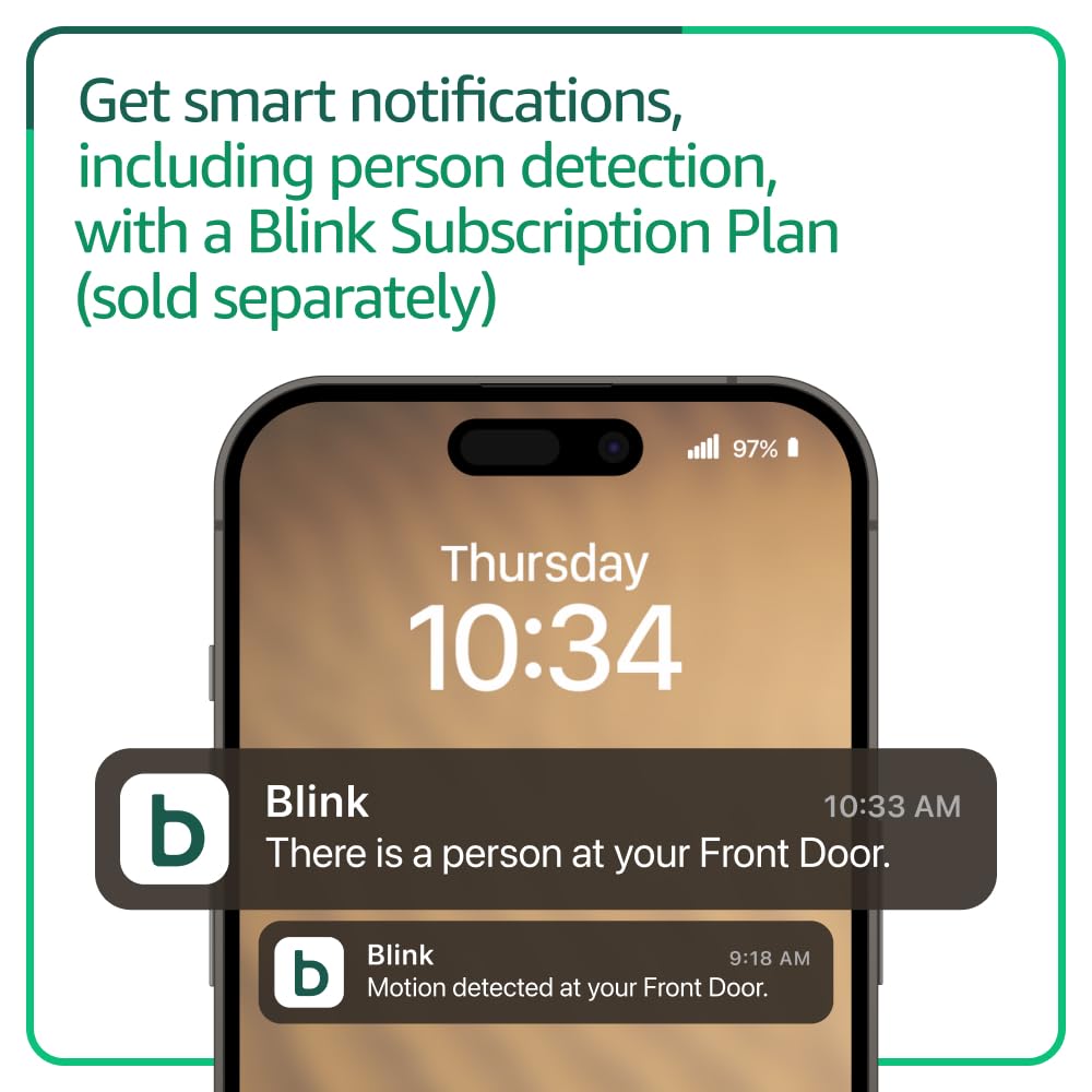 Blink Video Doorbell (Newest Model) – Head-To-Toe HD View - Sync Module Core Included