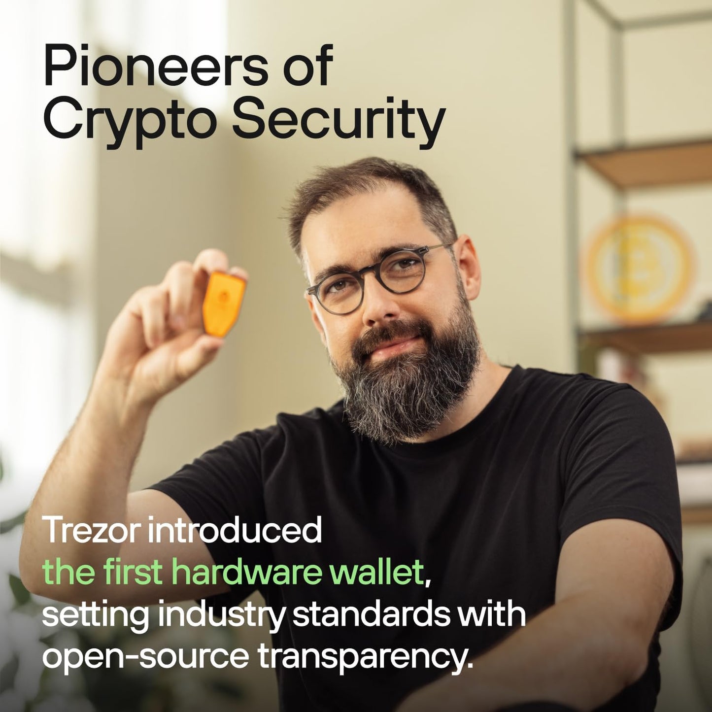 Trezor Safe 3 - Passphrase & Secure Element Protected Crypto Hardware Wallet - Buy, Store, Manage Digital Assets Simply and Safely
