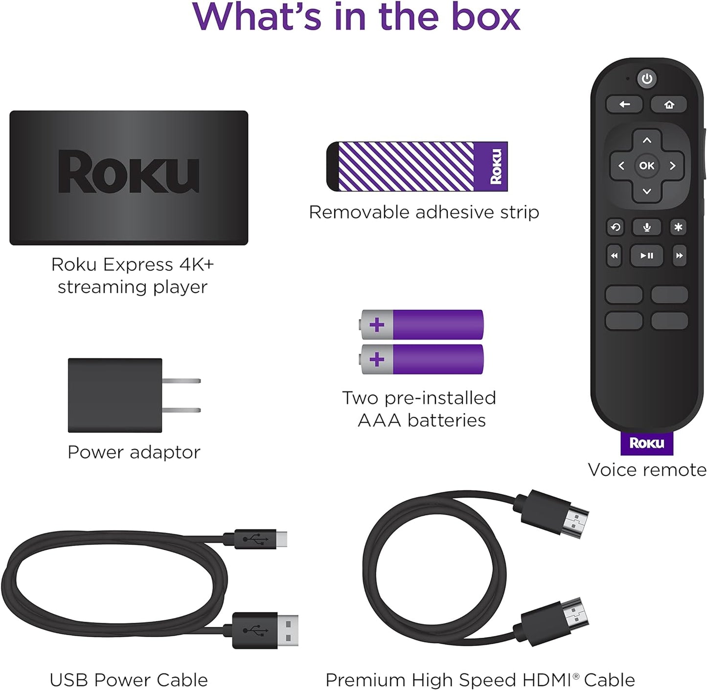Express 4K+ | Streaming Device 4K/HDR, Voice Remote, Free & Live TV