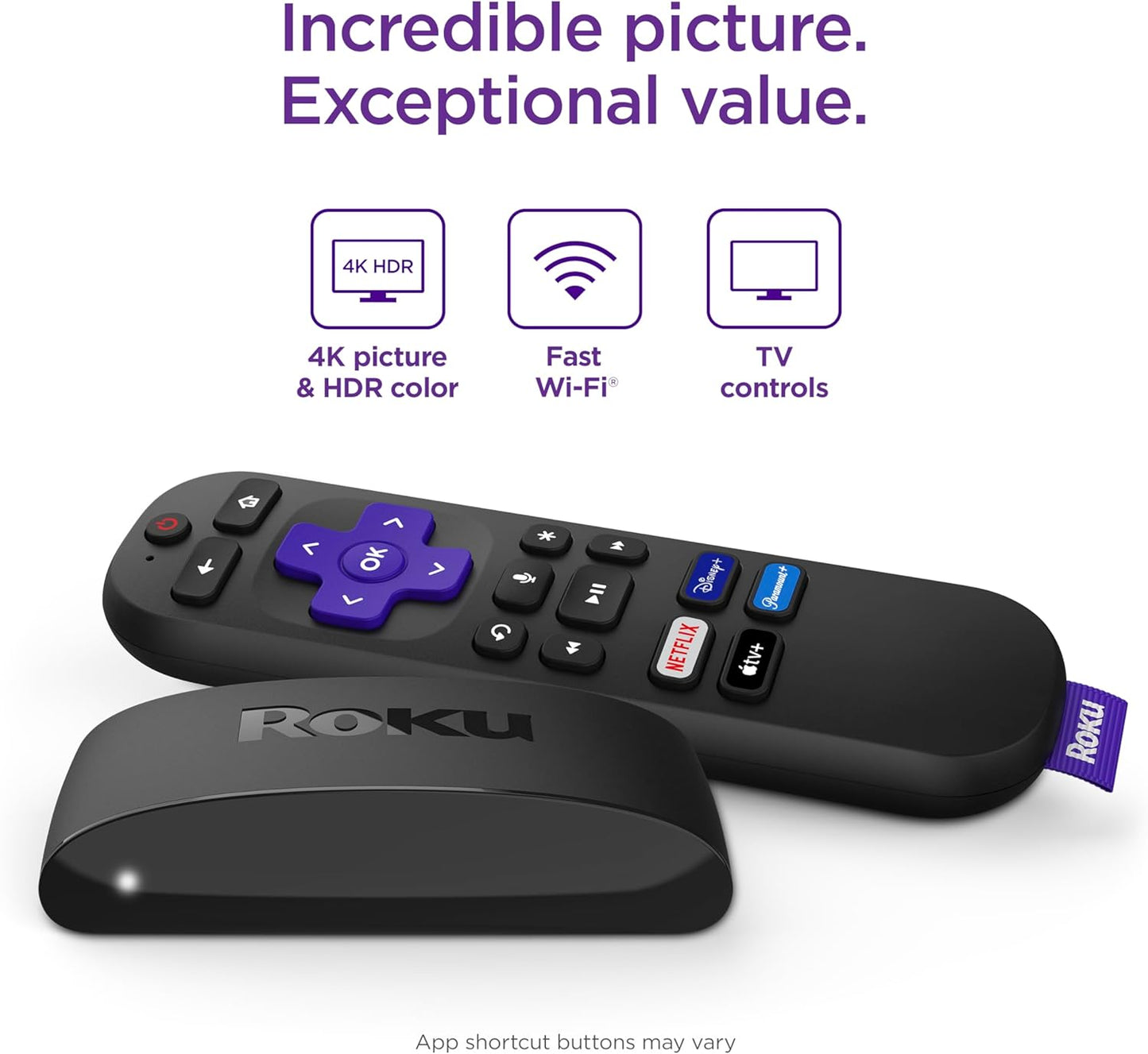 Express 4K+ | Streaming Device 4K/HDR, Voice Remote, Free & Live TV
