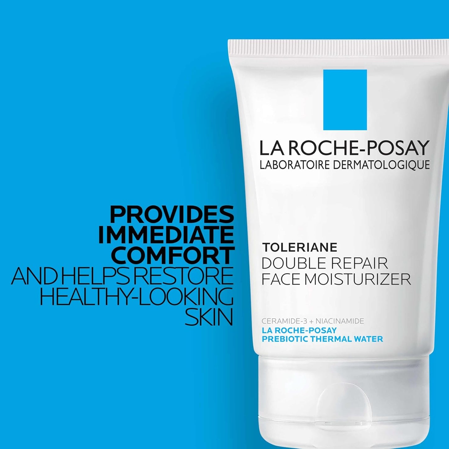 La Roche-Posay Toleriane Double Repair Face Moisturizer Cream w/Ceramide & Niacinamide for All Skin Types, Oil Free, Fragrance Free