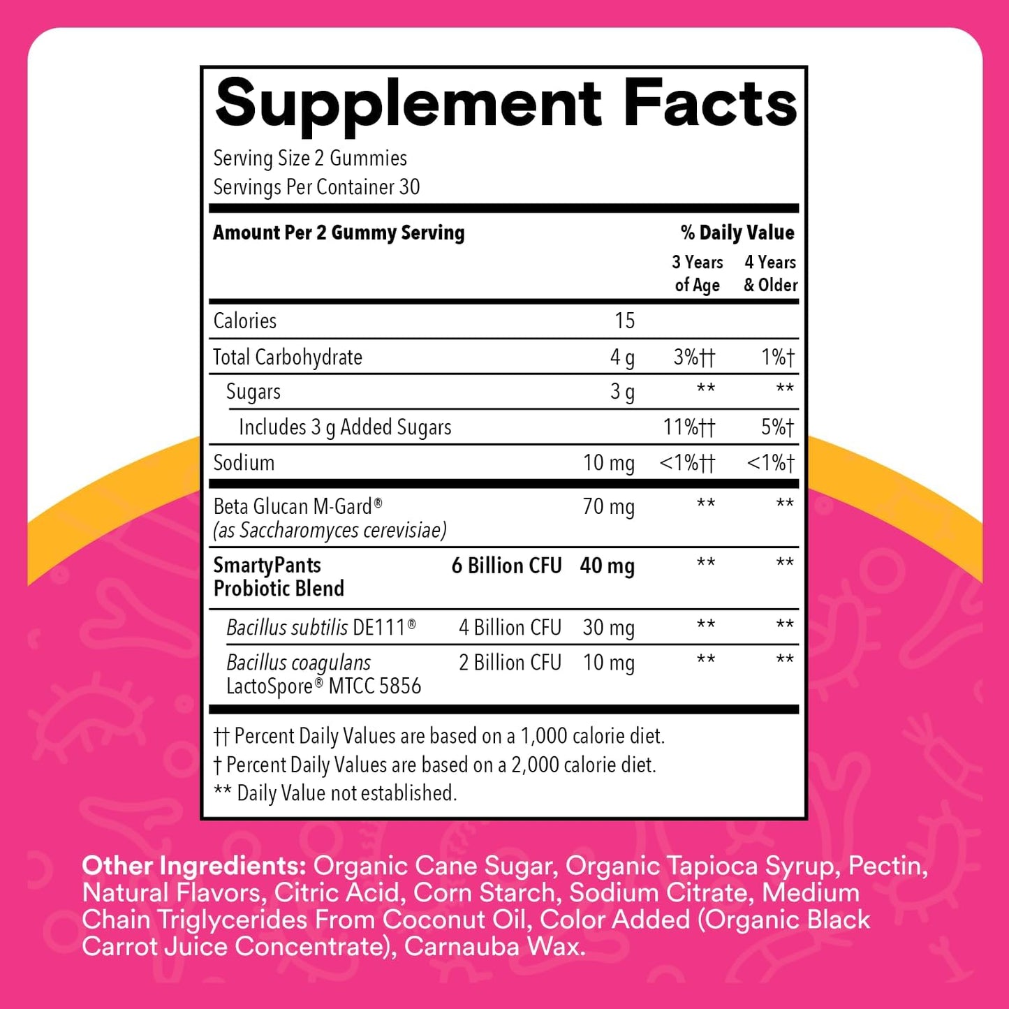Smarty Pants Kids Probiotic & Prebiotic Gummies for Digestive Health - Clinically Studied Prebiotic for Immune Support - Ages 3+