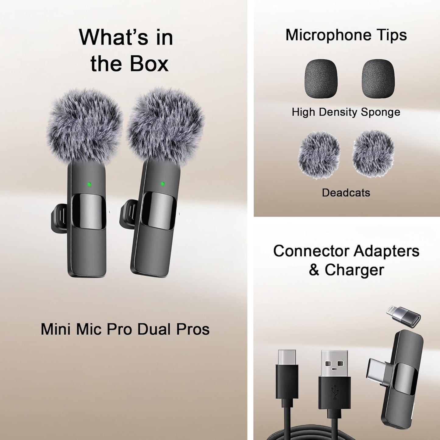 MINI MIC PRO (Latest Model) - Wireless Lavalier Mic for iPhones & Androids - Video Recording for Content Creators