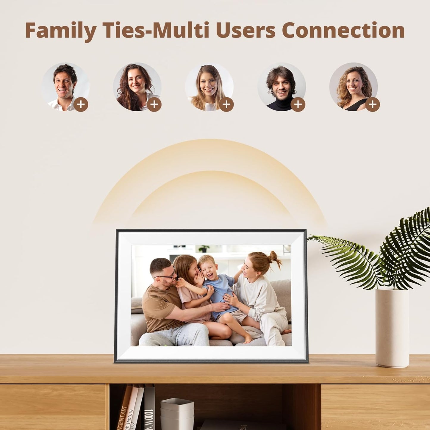 Dragon Touch 10.1'' WIFI Digital Picture Frame - 1280 HD IPS Touch Screen Digital Photo Frame Display, Auto-Rotate, Share Photos/Videos Instantly
