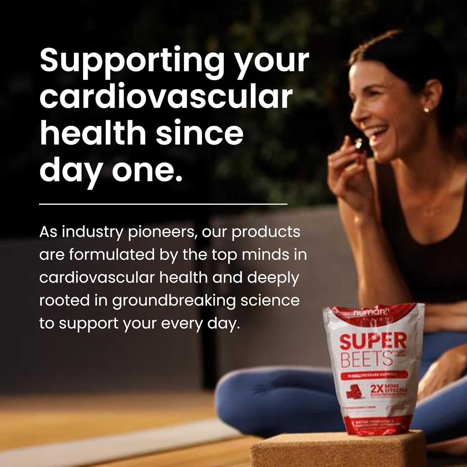 HumanN Super Beets Heart Chews, Nitric Oxide & Blood Pressure Support, Grape Seed Extract & Non-GMO Beet Root Powder Energy Supplement