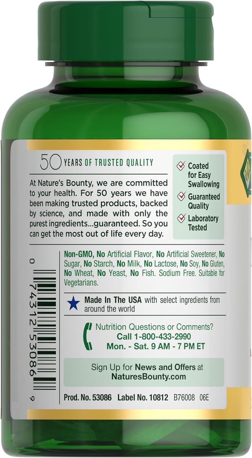 Nature's Bounty Magnesium, Bone & Muscle Health, Whole Body Support, 500 Mg