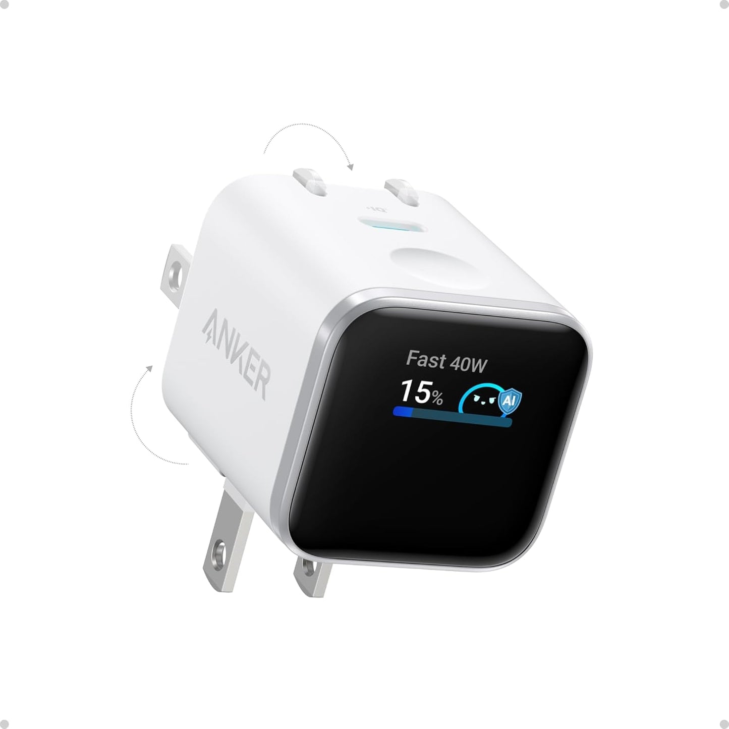 Anker Smart Display Charger Block Fast Charging USB-C Power Adapter