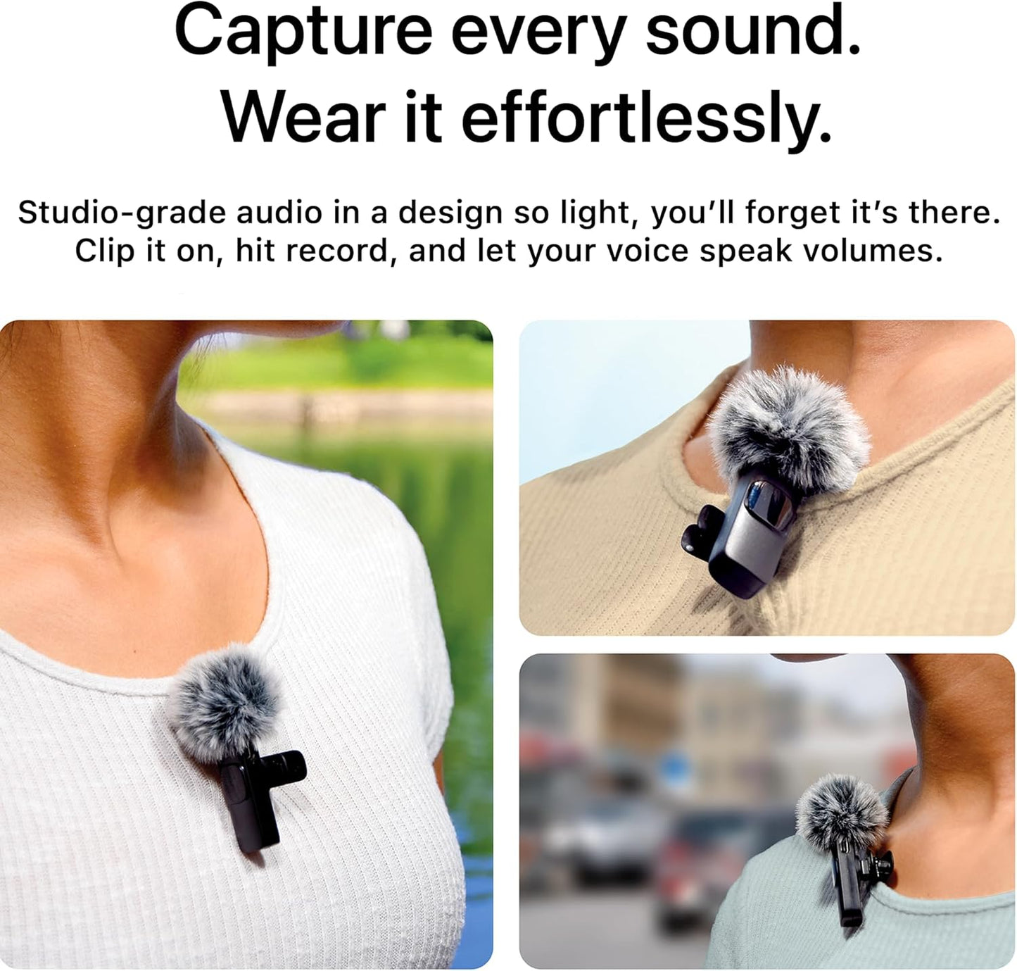 MINI MIC PRO (Latest Model) - Wireless Lavalier Mic for iPhones & Androids - Video Recording for Content Creators