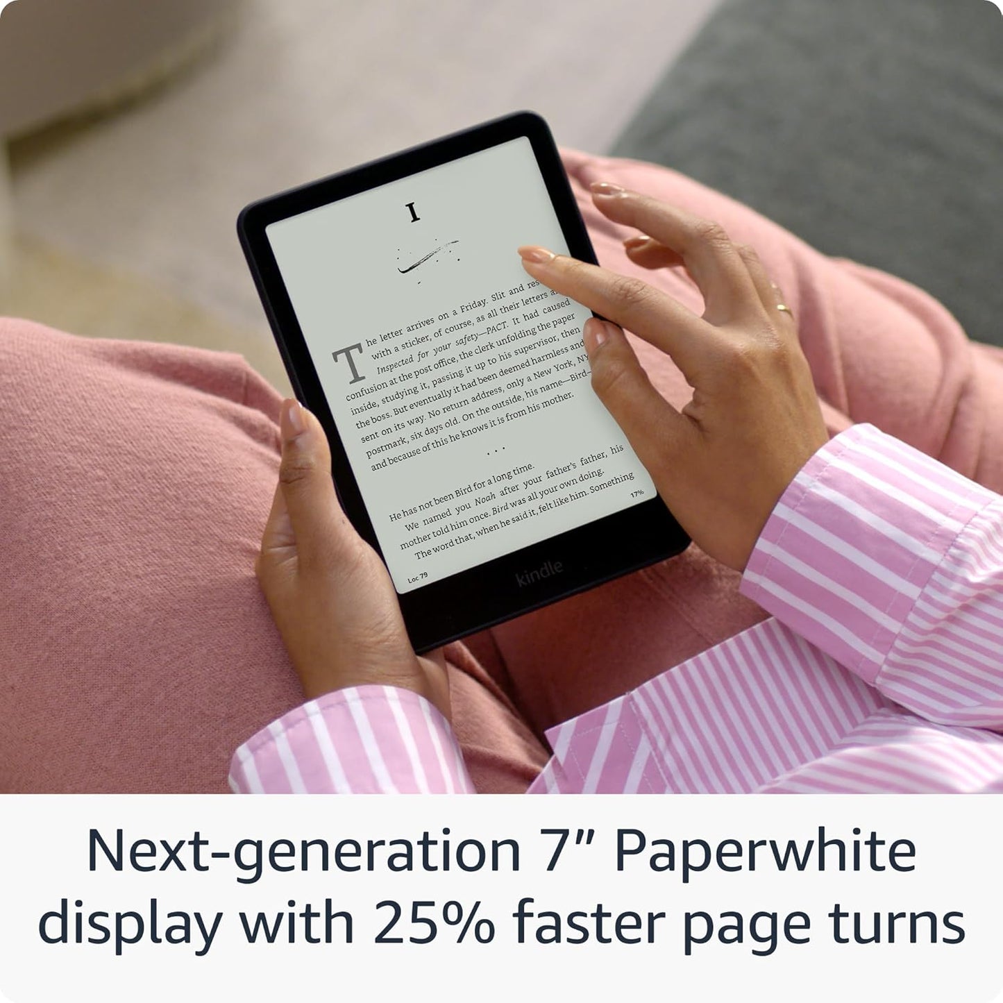 All-New Kindle Paperwhite (16 GB) – Our Fastest Kindle Ever, with New 7" Glare-Free Display and Weeks of Battery Life – Black