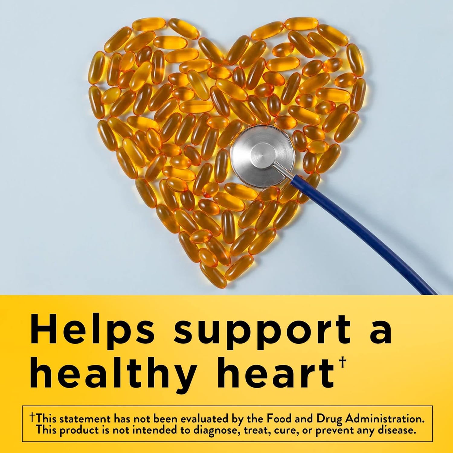 Fish Oil 1200 Mg Softgels, Fish Oil Supplements, Omega 3 Fish Oil for Healthy Heart Support, Omega 3 Supplement with 100 Softgels, 50 Day Supply