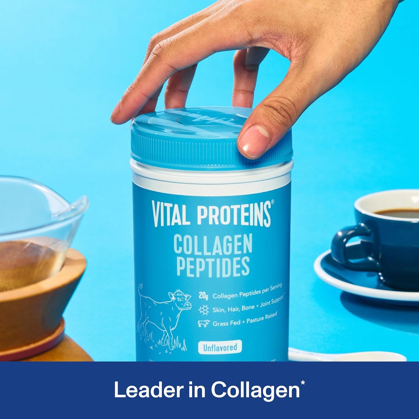 Collagen Peptides Powder - Supports Hair, Nail, Skin, Bone & Joint Health, Unflavored, Collagen Protein 9.33 OZ