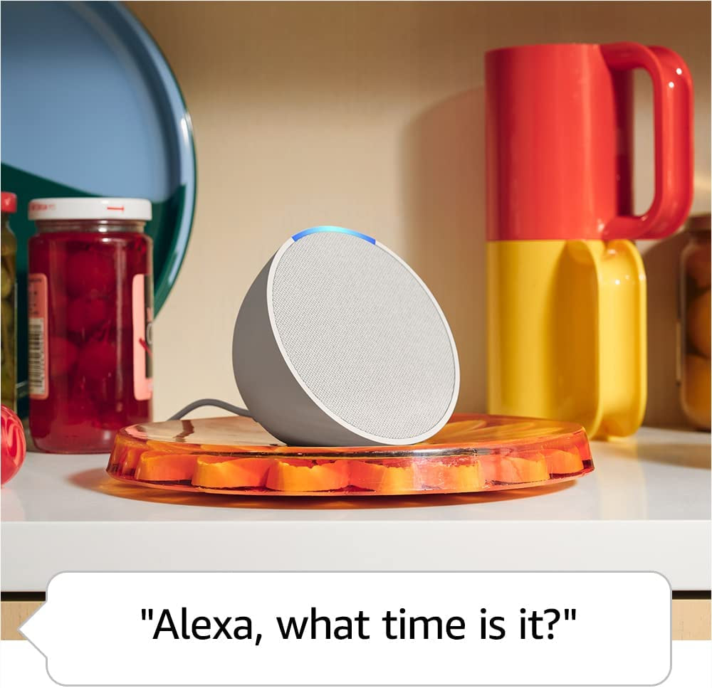 Echo Pop (Newest Model), Our Smallest Alexa Speaker, Fits in Any Room