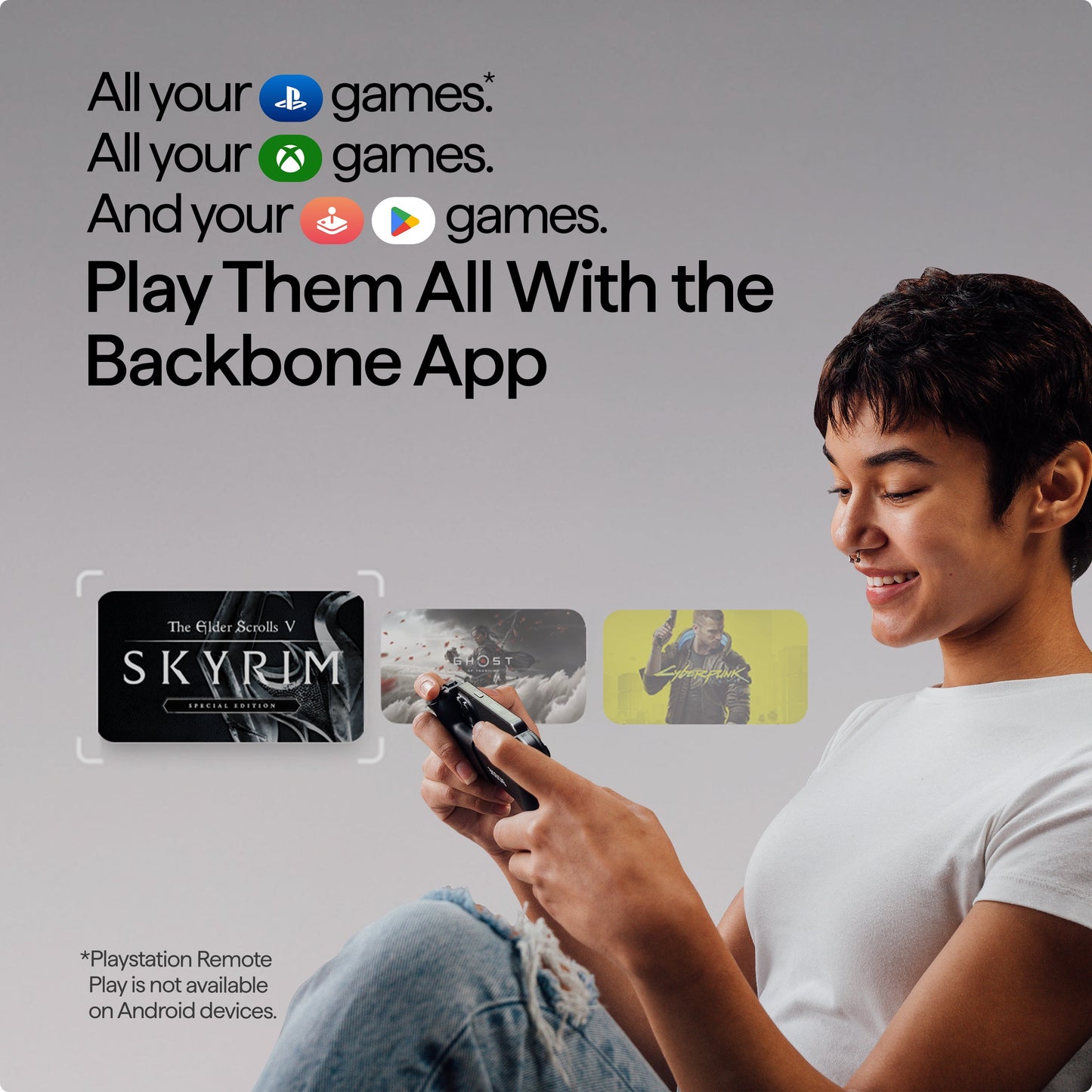 BackBone One (USB-C) - Mobile Gaming Controller for Android & iPhone 15/16 Series