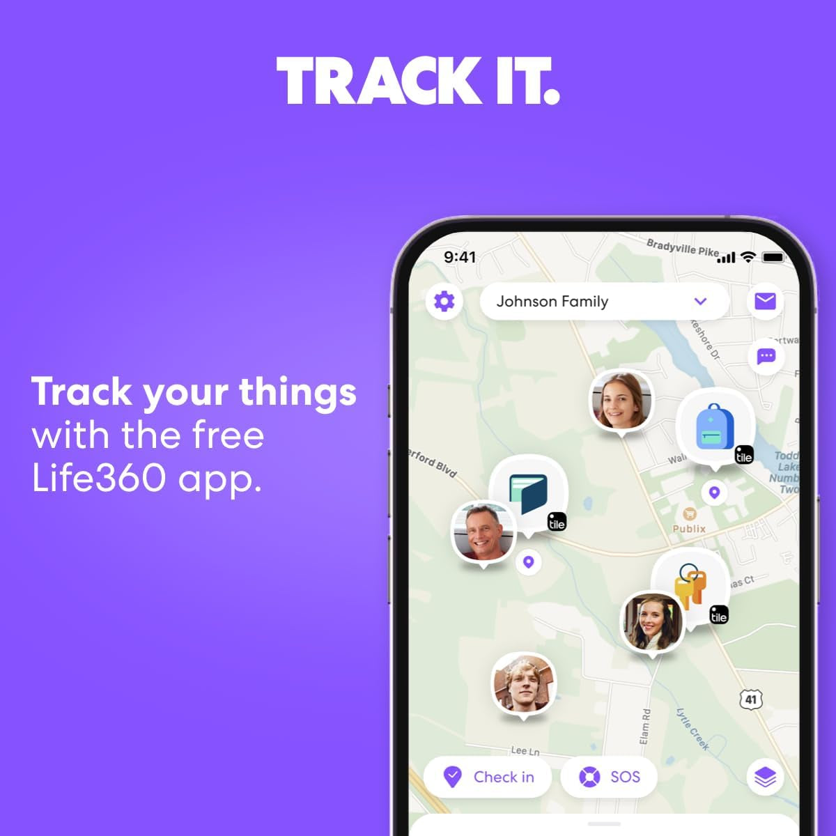 TILE by Life360 Pro Powerful Bluetooth Tracker - Key Finder & Item Locator - Both iOS & Android Compatible