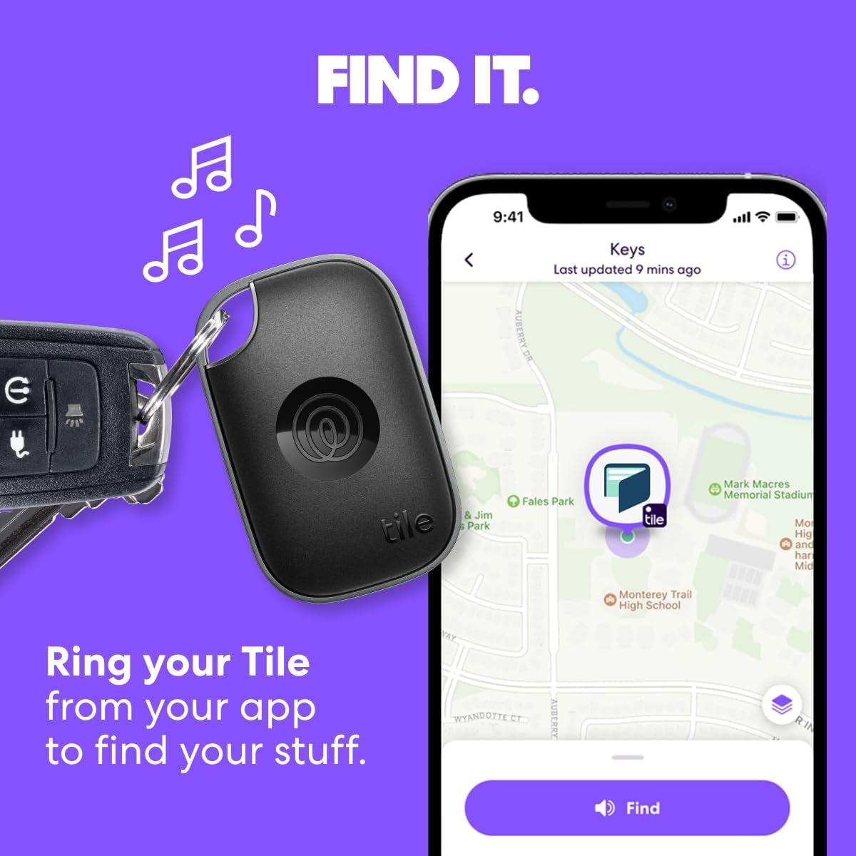 TILE by Life360 Pro Powerful Bluetooth Tracker - Key Finder & Item Locator - Both iOS & Android Compatible