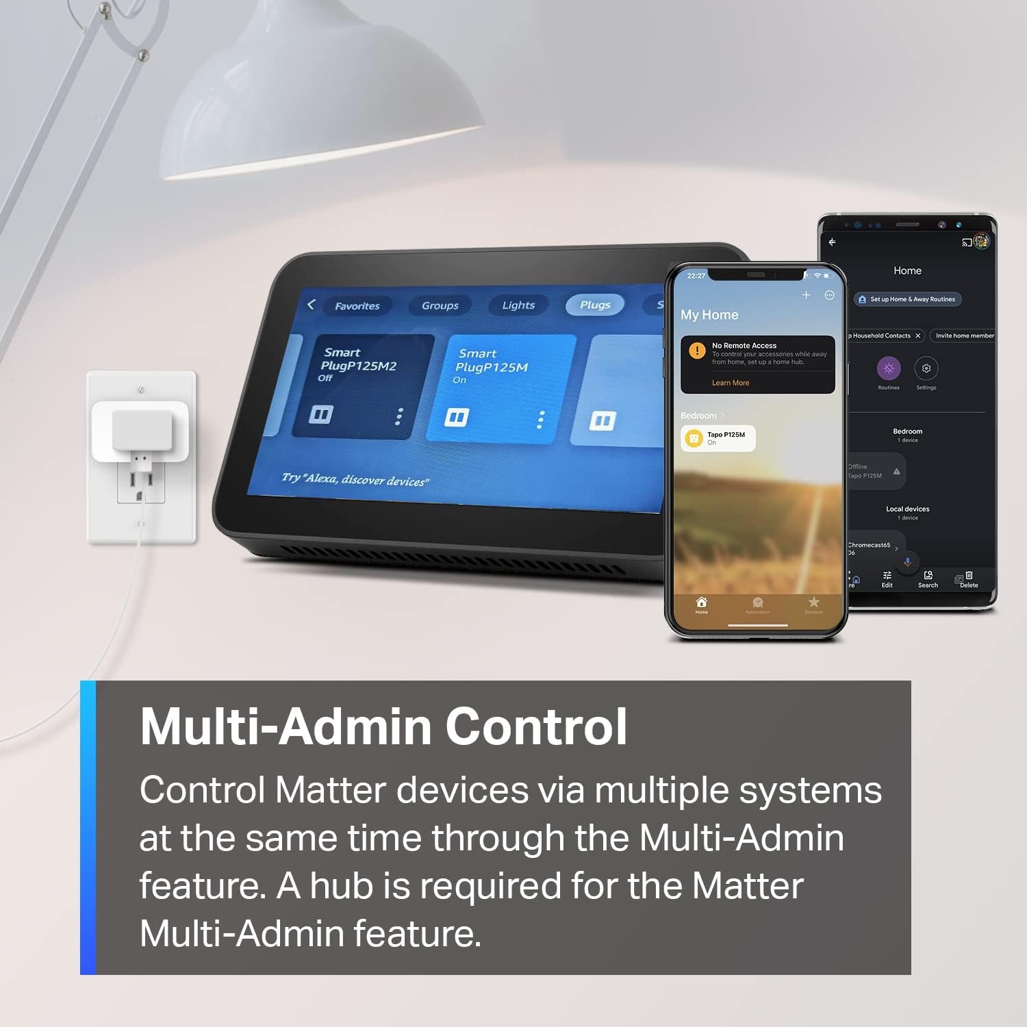 Tapo Mini Smart Plug with App & Voice Control