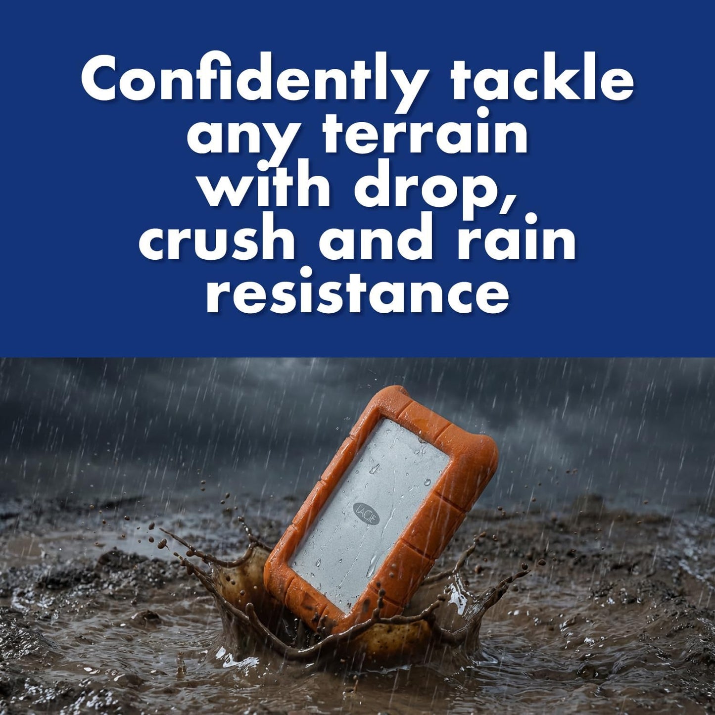 LaCie Rugged 5TB Portable External Drive for Secure High-Speed Storage
