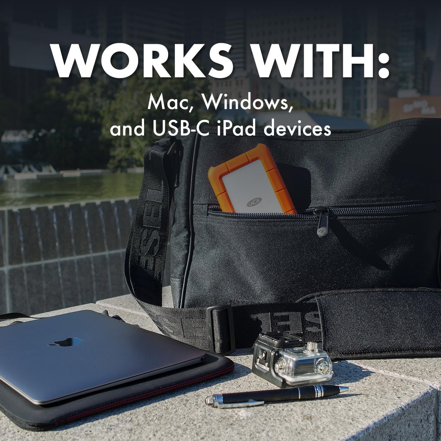 LaCie Rugged 5TB Portable External Drive for Secure High-Speed Storage