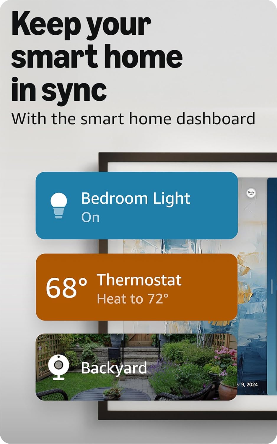 Echo Show 15 Smart Display with Alexa for Home Organization