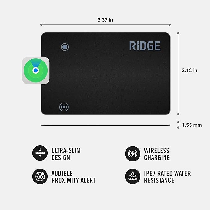 Ridge Wallet Tracker Card – Smart Wallet Tracking Solution